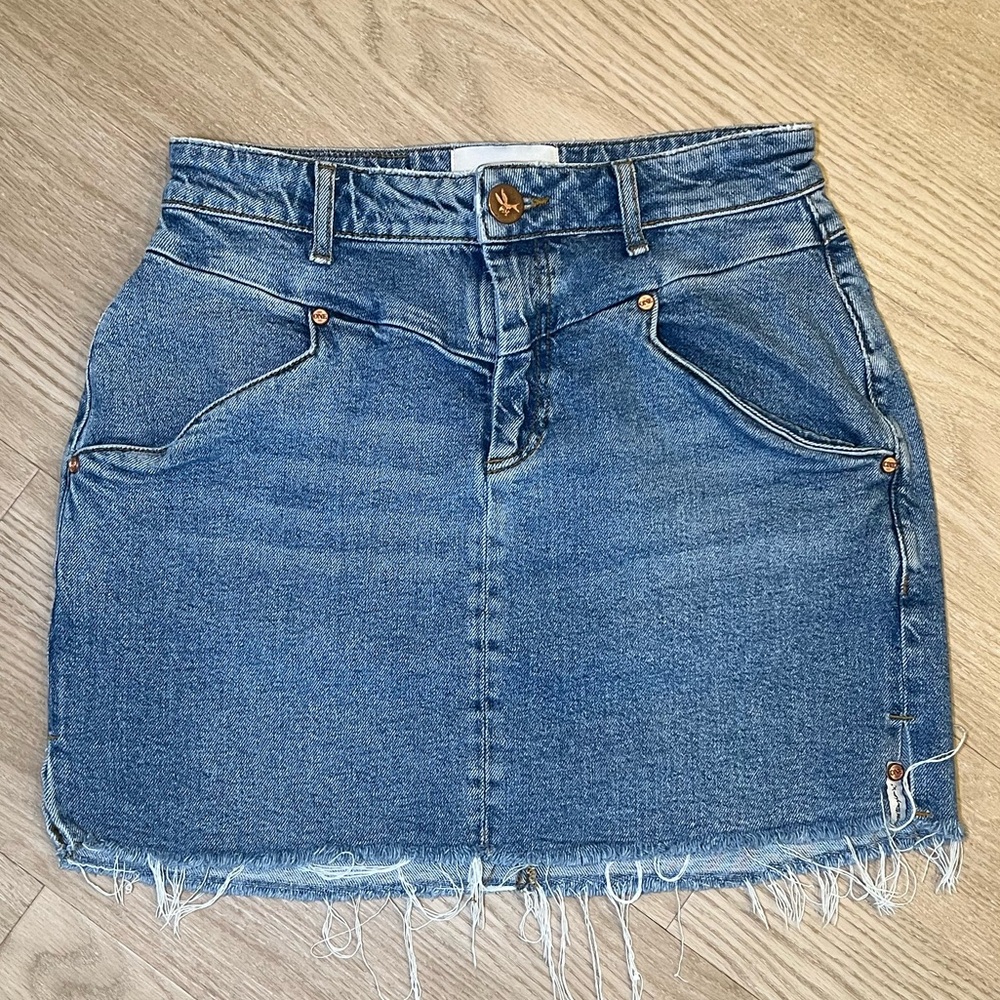 ONE TEASPOON Denim Mini Skirt